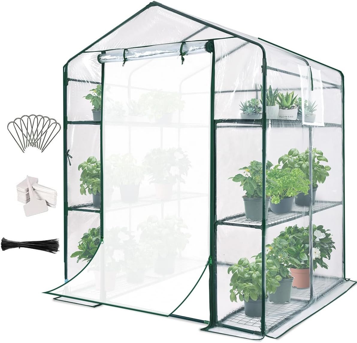DOTMALL Tomatengewächshaus Gewächshaus 143x143x195cm,Stabil Foliengewächshaus | Rabatt: 28% Unkategorisiert online kaufen