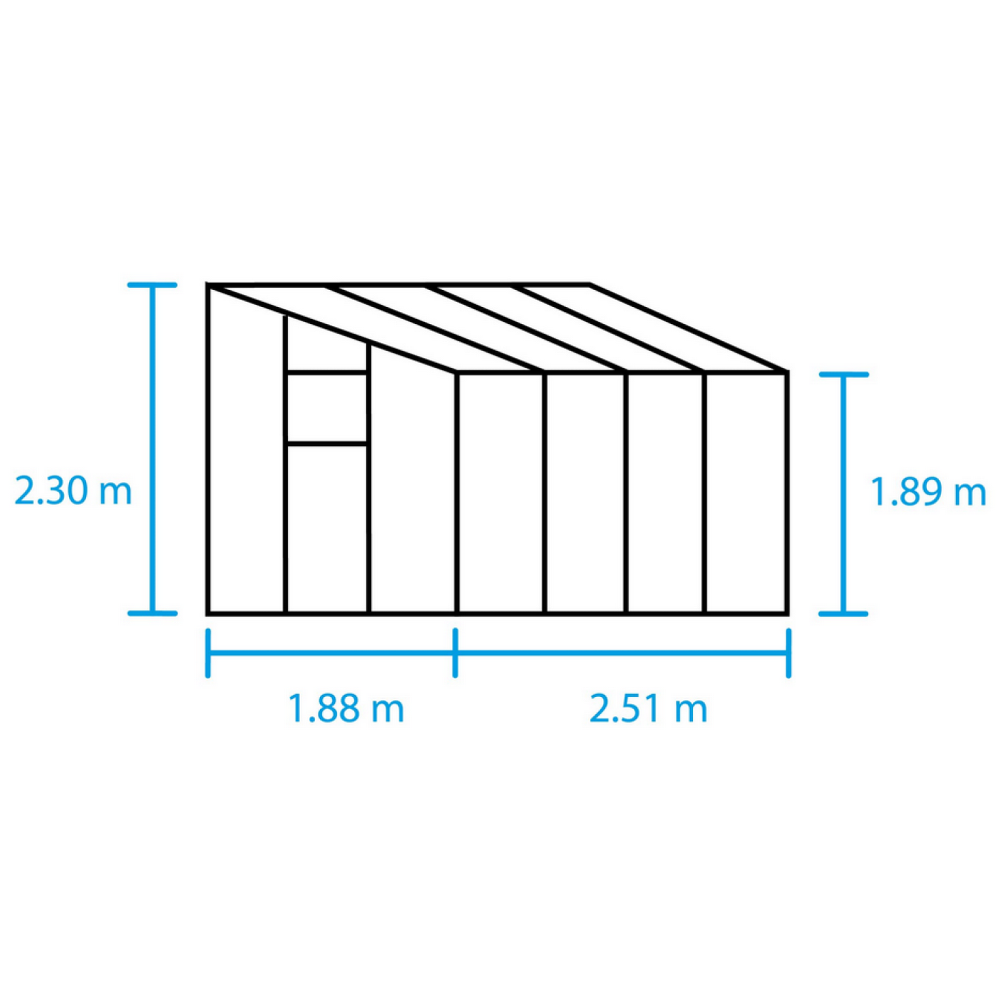 Halls Fundament für 'Qube Lean-To 68' 5 m² Gewächshaus Stahl|verzinkt|Pulverbeschichtet Unkategorisiert online kaufen
