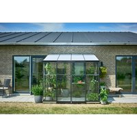 HALLS Gewächshaus »Qube Lean-to 6«, 4,7 m², schwarz, 3 mm Sicherheitsglas Unkategorisiert online kaufen