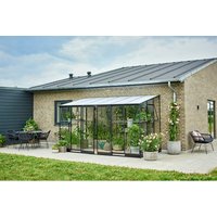 HALLS Gewächshaus »Qube Lean-to 6«, 7,1 m², schwarz, 3 mm Sicherheitsglas Unkategorisiert online kaufen