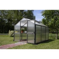 KGT Gewächshaus »Rose«, 10 m², Kunststoff/Aluminium, winterfest - grau Unkategorisiert online kaufen