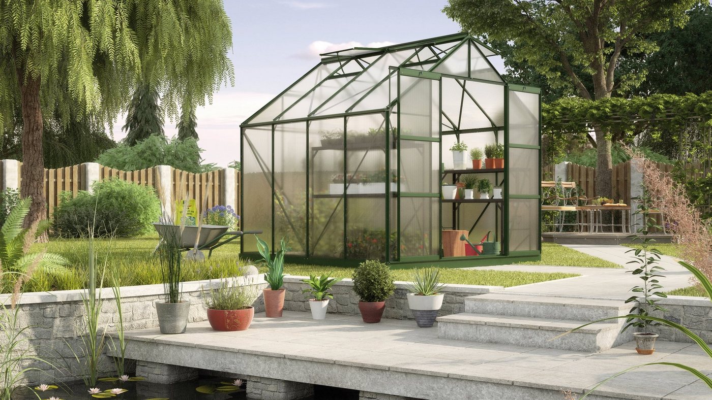 KONIFERA Gewächshaus Titania 6700, BxTxH: 254 x 254 x 246 cm, 6 mm Wandstärke grün Unkategorisiert online kaufen KONIFERA Gewächshaus Titania 6700, BxTxH: 254 x 254 x 246 cm, 6 mm Wandstärke grün Unkategorisiert online kaufen