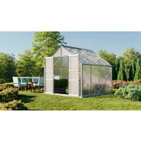 Mr. GARDENER Gewächshaus » 6700/6 DT«, 6,7 m², Polycarbonat (PC), winterfest - silberfarben Unkategorisiert online kaufen Mr. GARDENER Gewächshaus » 6700/6 DT«, 6,7 m², Polycarbonat (PC), winterfest - silberfarben Unkategorisiert online kaufen