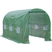 Outsunny Folien-Gewächshaus, BxHxL: 200 x 200 x 350 cm - gruen Unkategorisiert online kaufen