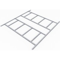 PERGART Fundament »Lübeck«, BxLxH: 2240 x 2670 x 26 mm, Stahl - silberfarben Unkategorisiert online kaufen