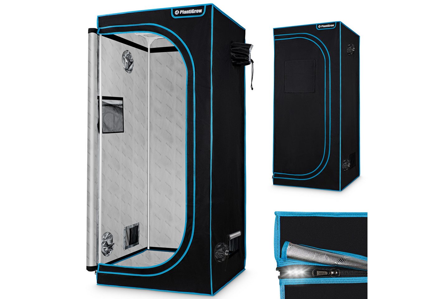 PlantiGrow Gewächshaus Indoor Anzuchtzelt, Zuchtzelt, Anbauzelt, Grow Box Zelt schwarz | Rabatt: 38% Unkategorisiert online kaufen