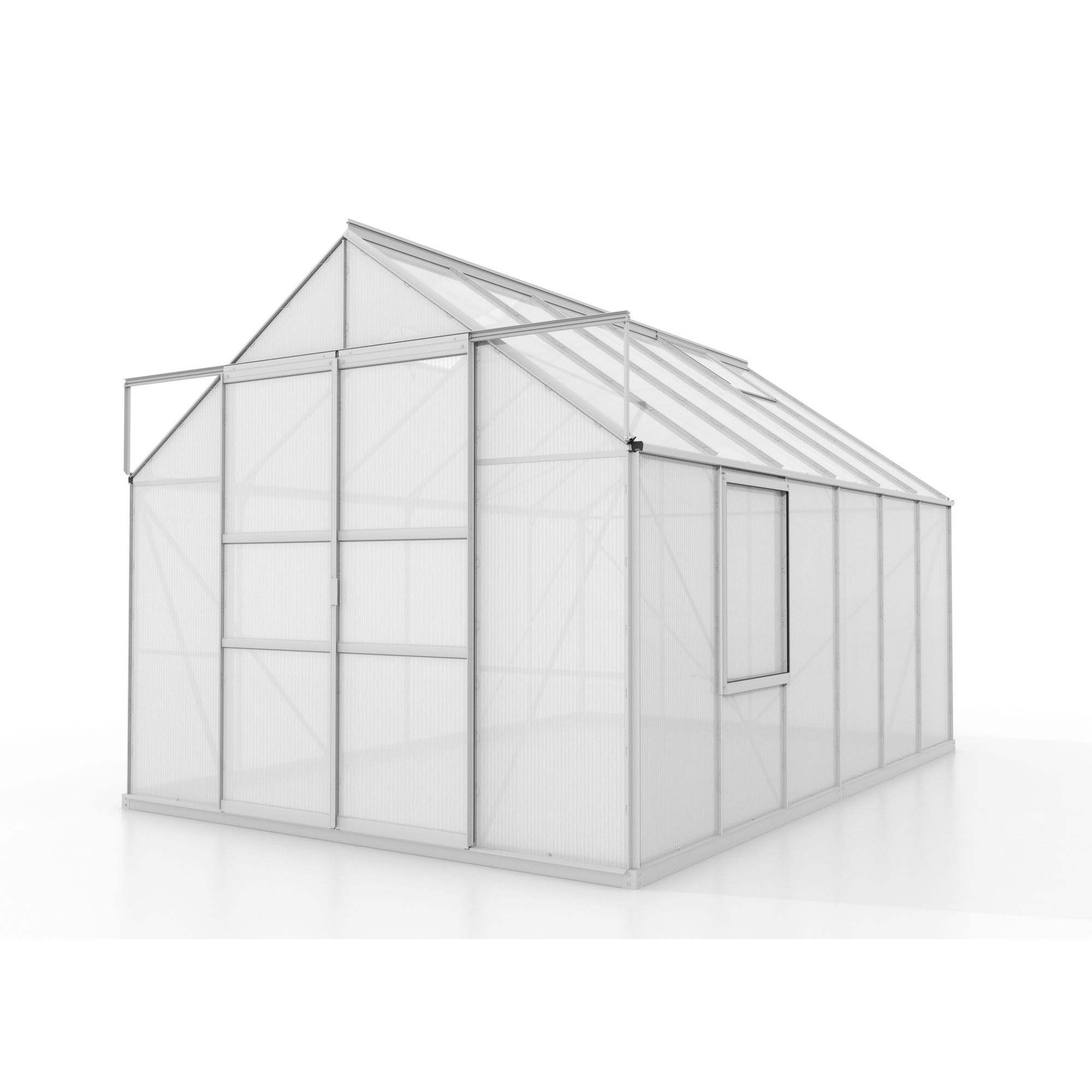 Vitavia Gewächshaus 'Meridian 2 9900' 9,9 m² 254,4 x 378,8 cm 6 mm Hohlkammerplatten aluminiumfarben Unkategorisiert online kaufen Vitavia Gewächshaus 'Meridian 2 9900' 9,9 m² 254,4 x 378,8 cm 6 mm Hohlkammerplatten aluminiumfarben Unkategorisiert online kaufen